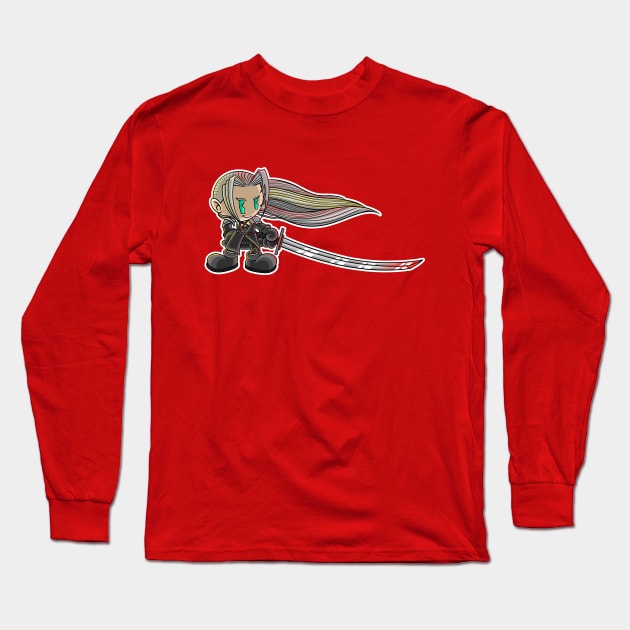 Haunted Sephiroth Long Sleeve T-Shirt by chrisnazario